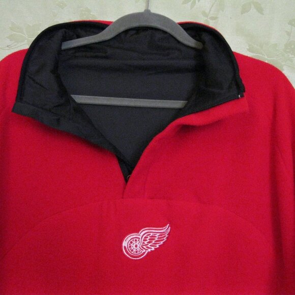 NHL Detroit Red wings fleece sweatshirt. Men size large, - Picture 2 of 10